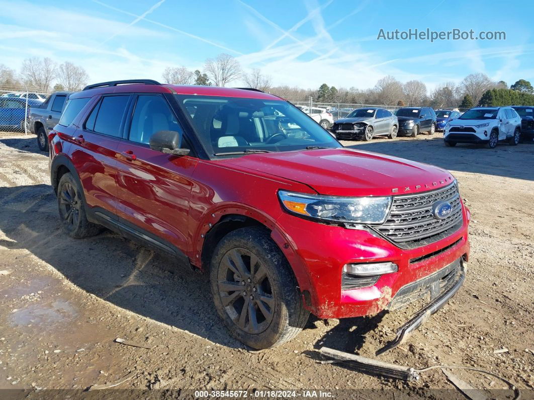 2021 Ford Explorer Xlt Red vin: 1FMSK7DH3MGA56213