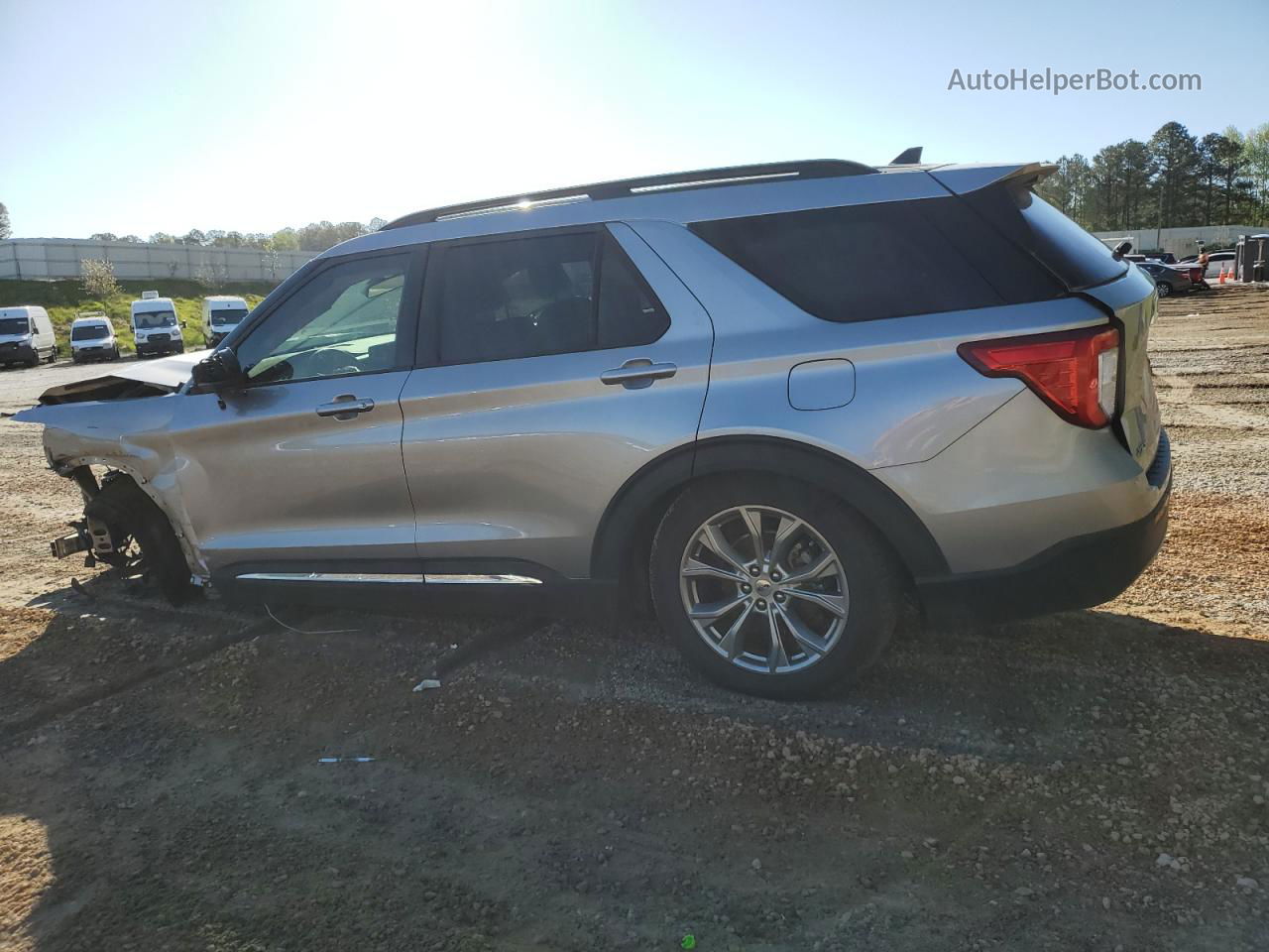 2021 Ford Explorer Xlt Gray vin: 1FMSK7DH3MGB11758