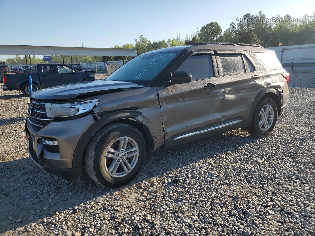 2021 Ford Explorer Xlt Brown vin: 1FMSK7DH3MGC17272