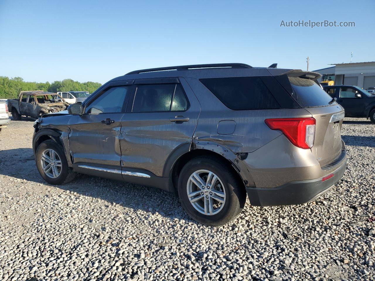 2021 Ford Explorer Xlt Brown vin: 1FMSK7DH3MGC17272