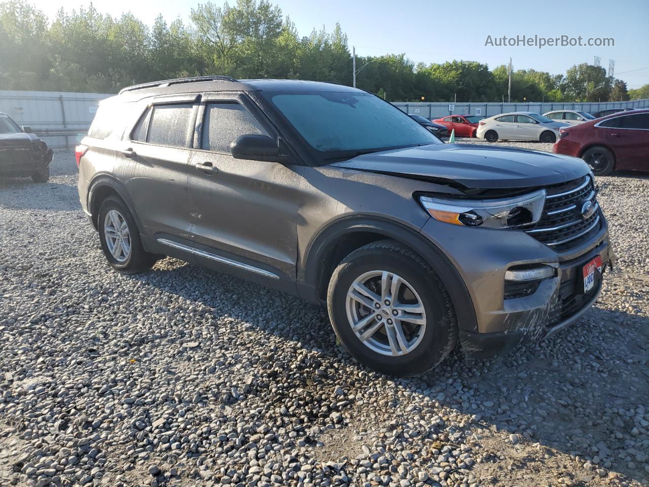 2021 Ford Explorer Xlt Brown vin: 1FMSK7DH3MGC17272