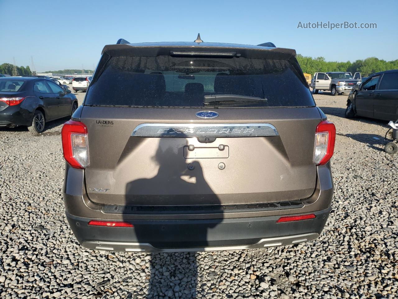 2021 Ford Explorer Xlt Brown vin: 1FMSK7DH3MGC17272