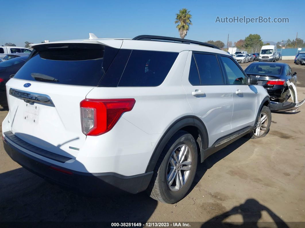 2020 Ford Explorer Xlt White vin: 1FMSK7DH4LGA17290