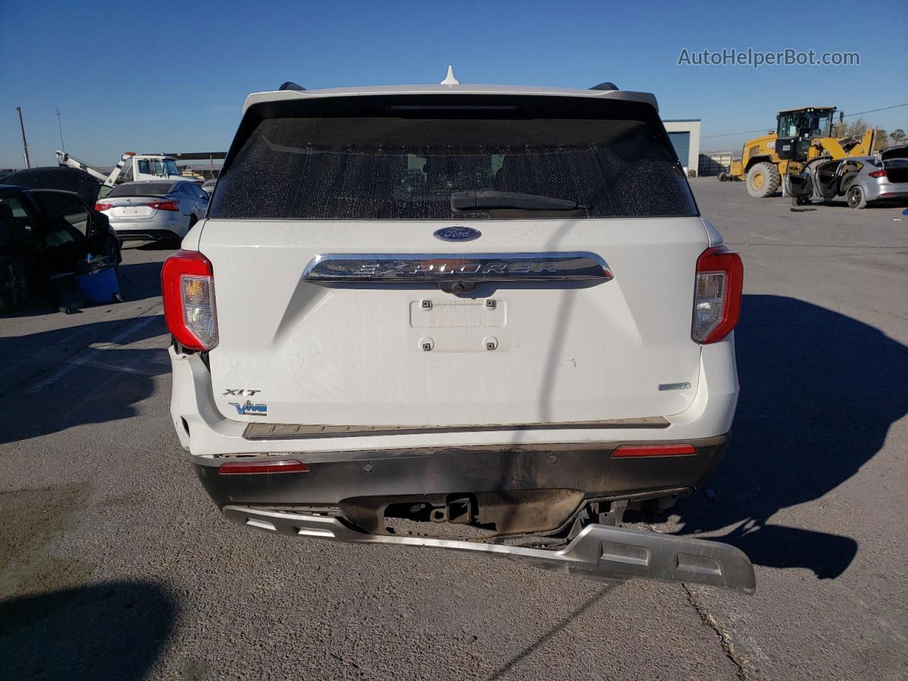 2020 Ford Explorer Xlt White vin: 1FMSK7DH4LGB28437