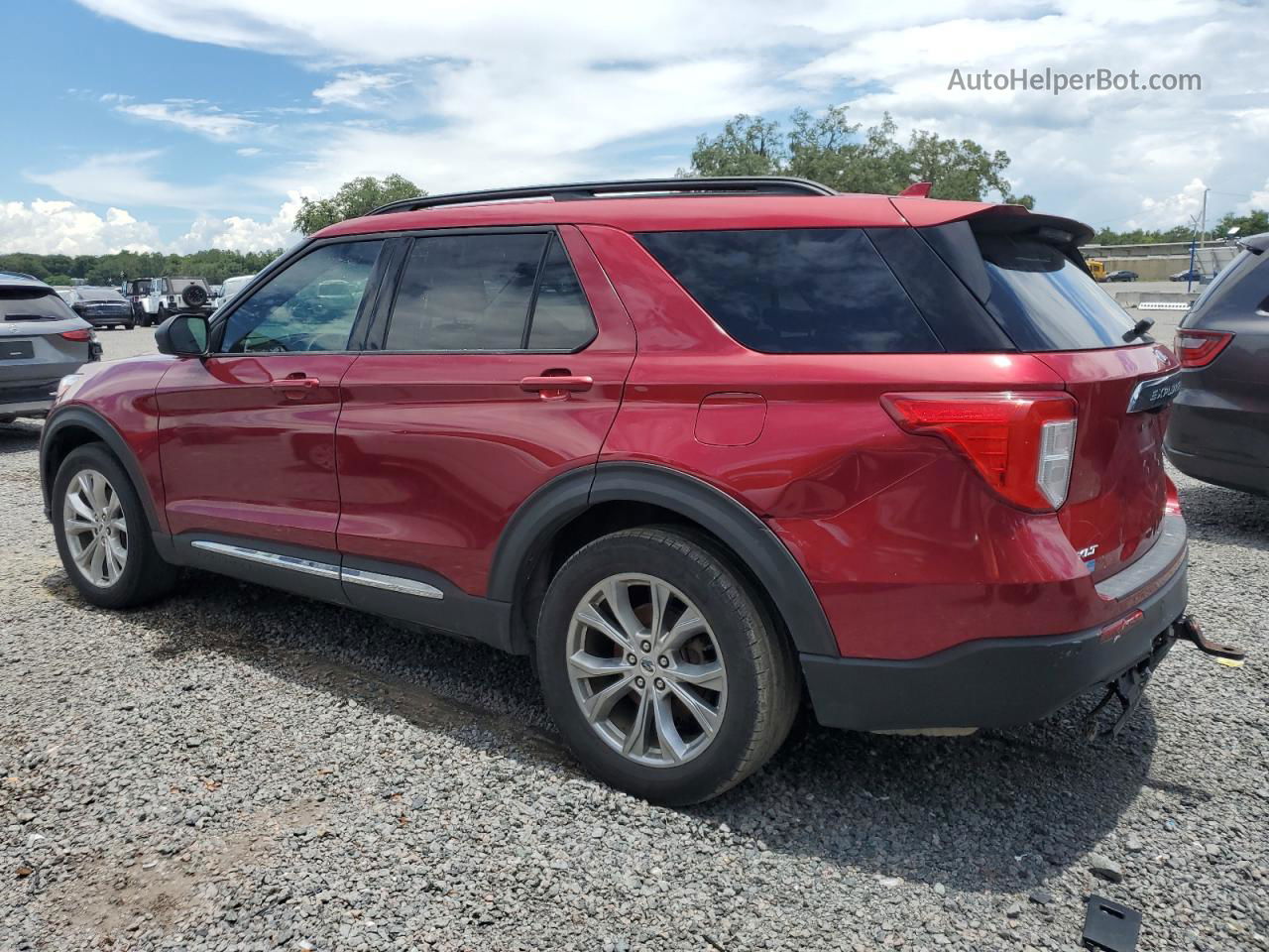 2020 Ford Explorer Xlt Red vin: 1FMSK7DH4LGC75941