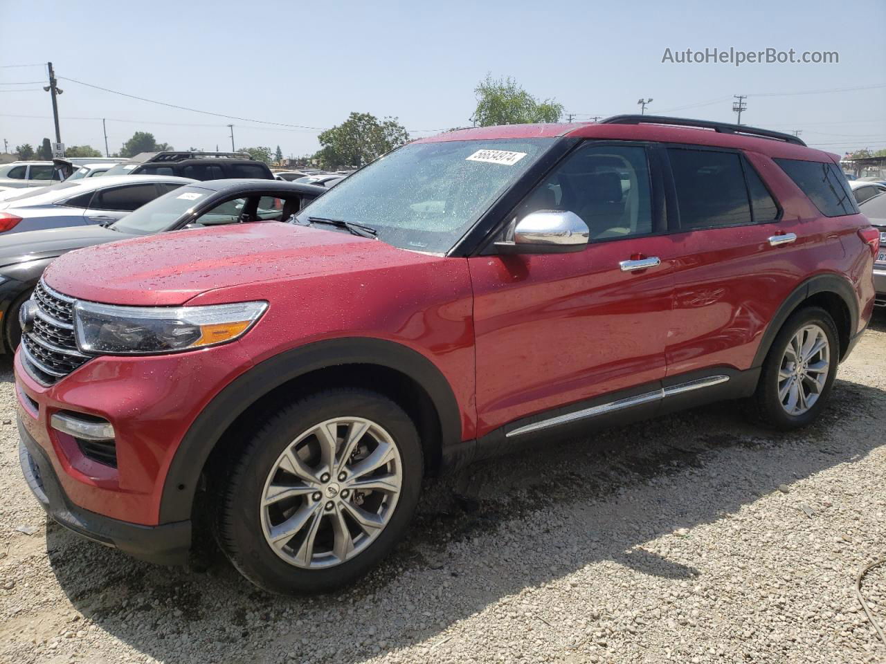 2020 Ford Explorer Xlt Red vin: 1FMSK7DH4LGD15984