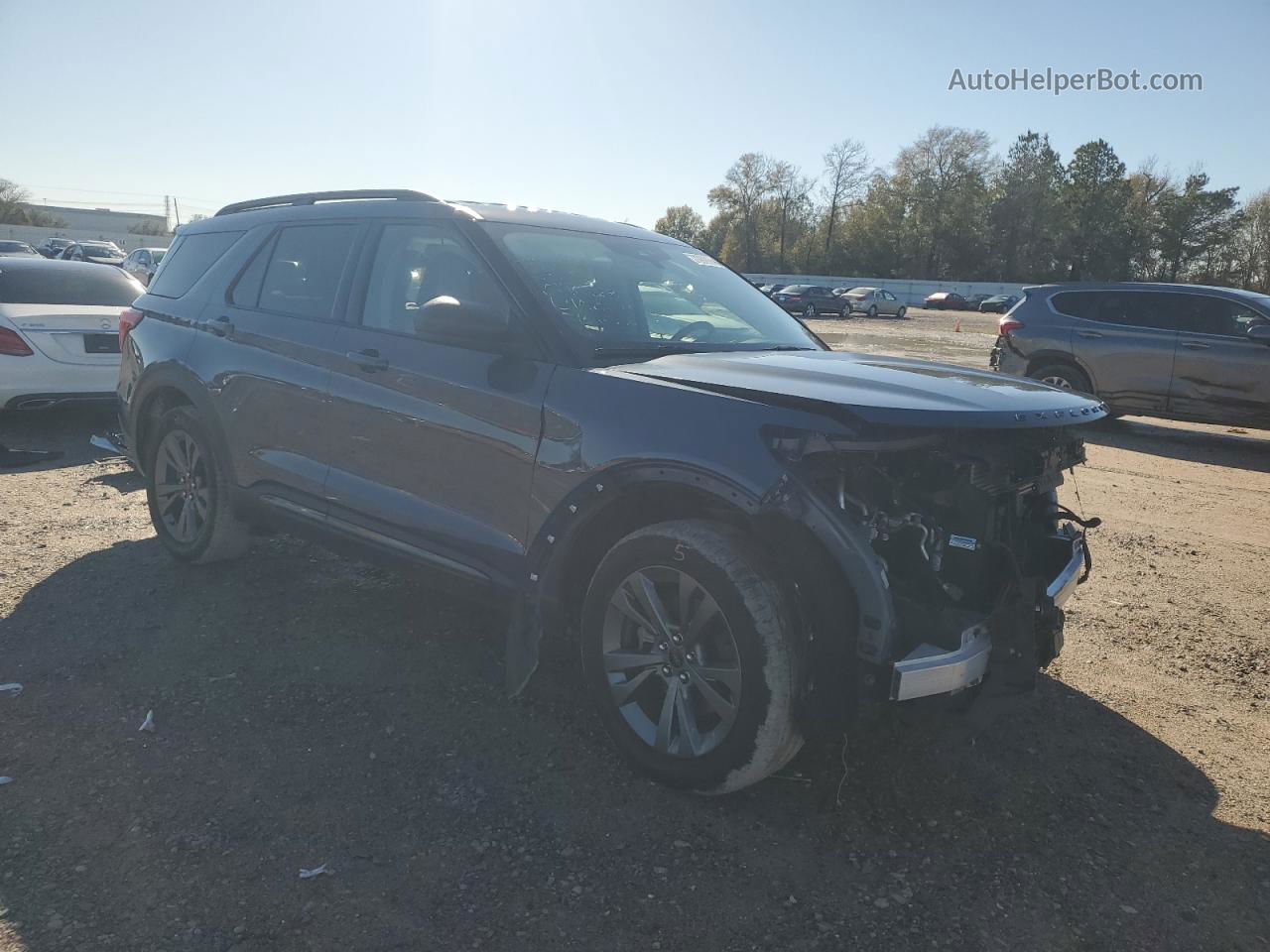 2021 Ford Explorer Xlt Blue vin: 1FMSK7DH4MGB15575