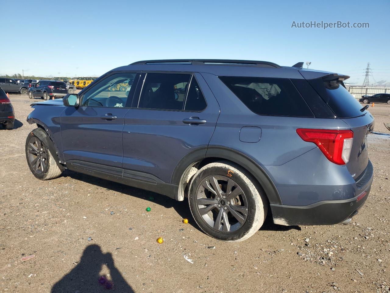 2021 Ford Explorer Xlt Blue vin: 1FMSK7DH4MGB15575