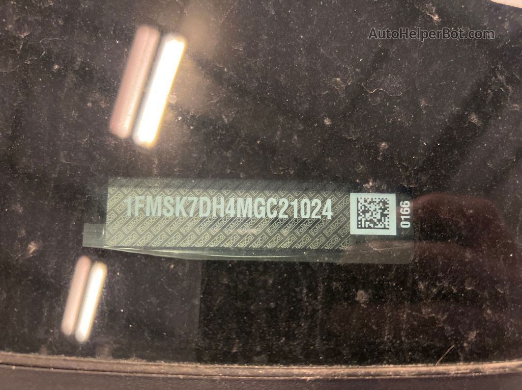 2021 Ford Explorer Xlt vin: 1FMSK7DH4MGC21024