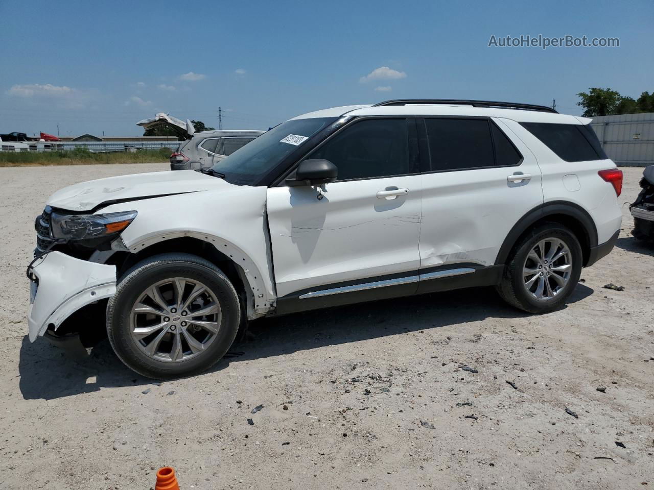 2020 Ford Explorer Xlt White vin: 1FMSK7DH5LGA91124