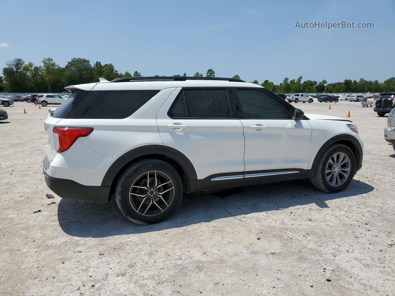 2020 Ford Explorer Xlt White vin: 1FMSK7DH5LGA91124