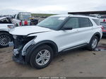 2021 Ford Explorer Xlt White vin: 1FMSK7DH5MGA24542