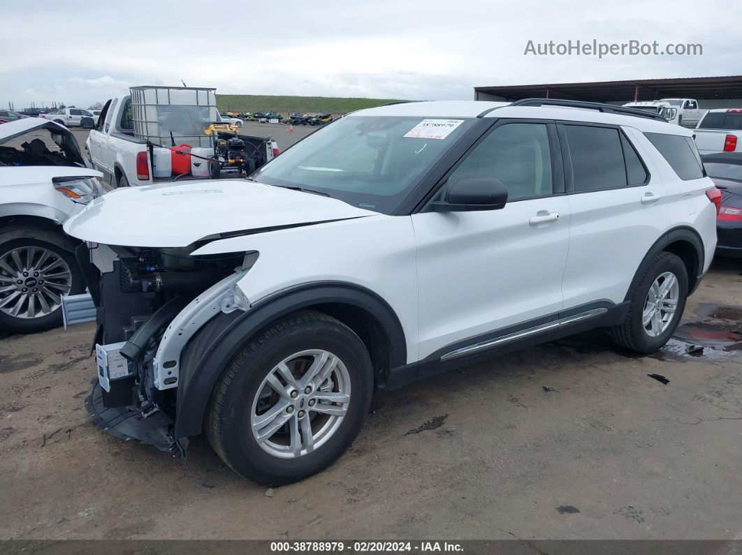 2021 Ford Explorer Xlt White vin: 1FMSK7DH5MGA24542