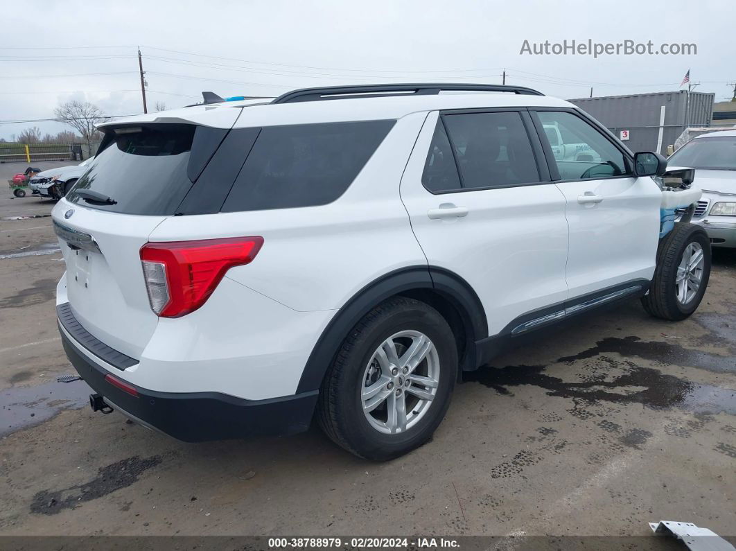 2021 Ford Explorer Xlt White vin: 1FMSK7DH5MGA24542