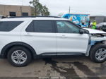 2021 Ford Explorer Xlt White vin: 1FMSK7DH5MGA24542