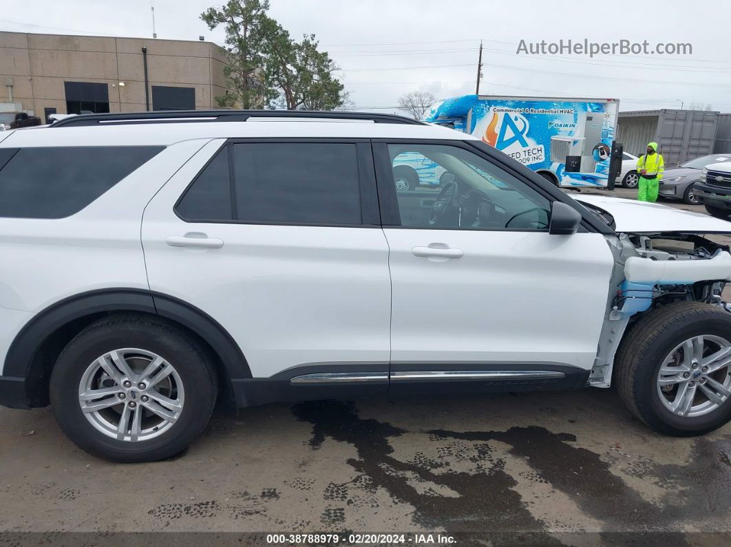 2021 Ford Explorer Xlt White vin: 1FMSK7DH5MGA24542