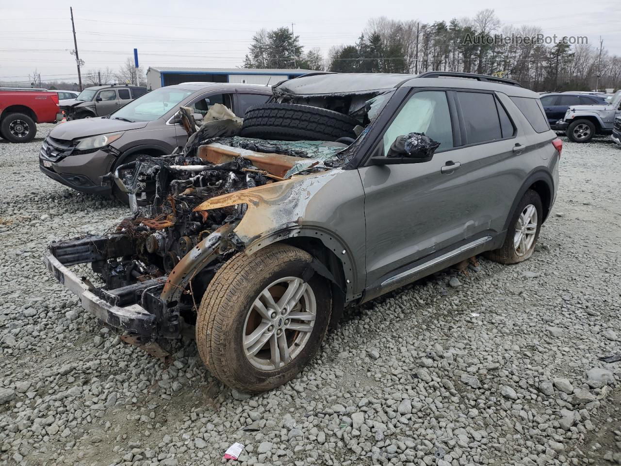 2020 Ford Explorer Xlt Charcoal vin: 1FMSK7DH6LGA20370