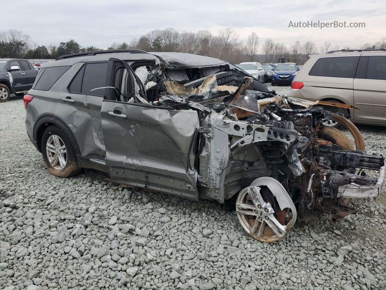 2020 Ford Explorer Xlt Charcoal vin: 1FMSK7DH6LGA20370