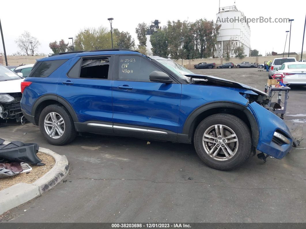 2020 Ford Explorer Xlt Blue vin: 1FMSK7DH6LGB82841