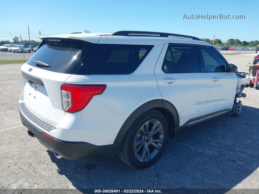 2021 Ford Explorer Xlt White vin: 1FMSK7DH6MGA12139