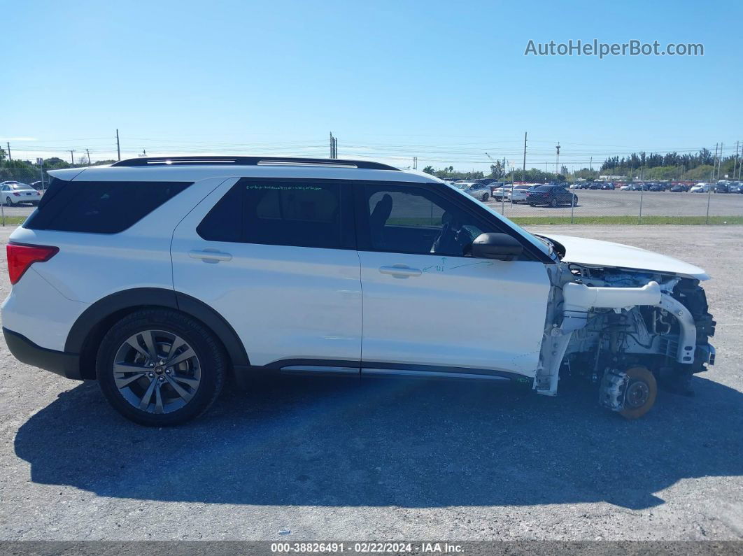 2021 Ford Explorer Xlt White vin: 1FMSK7DH6MGA12139