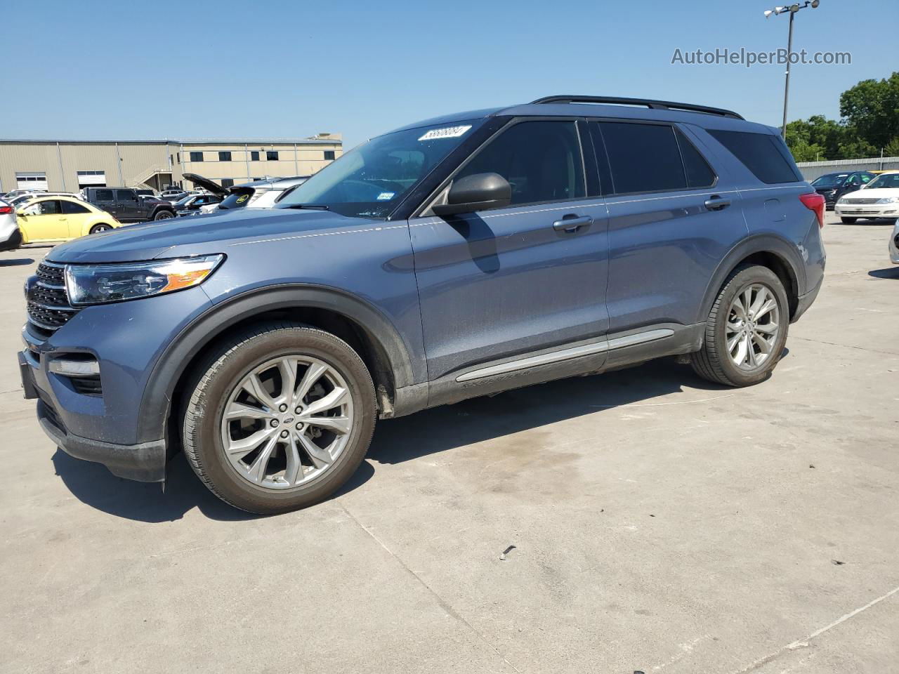 2021 Ford Explorer Xlt Blue vin: 1FMSK7DH6MGA30382