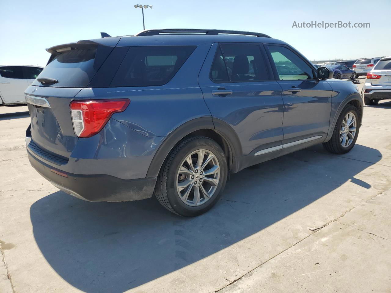 2021 Ford Explorer Xlt Blue vin: 1FMSK7DH6MGA30382