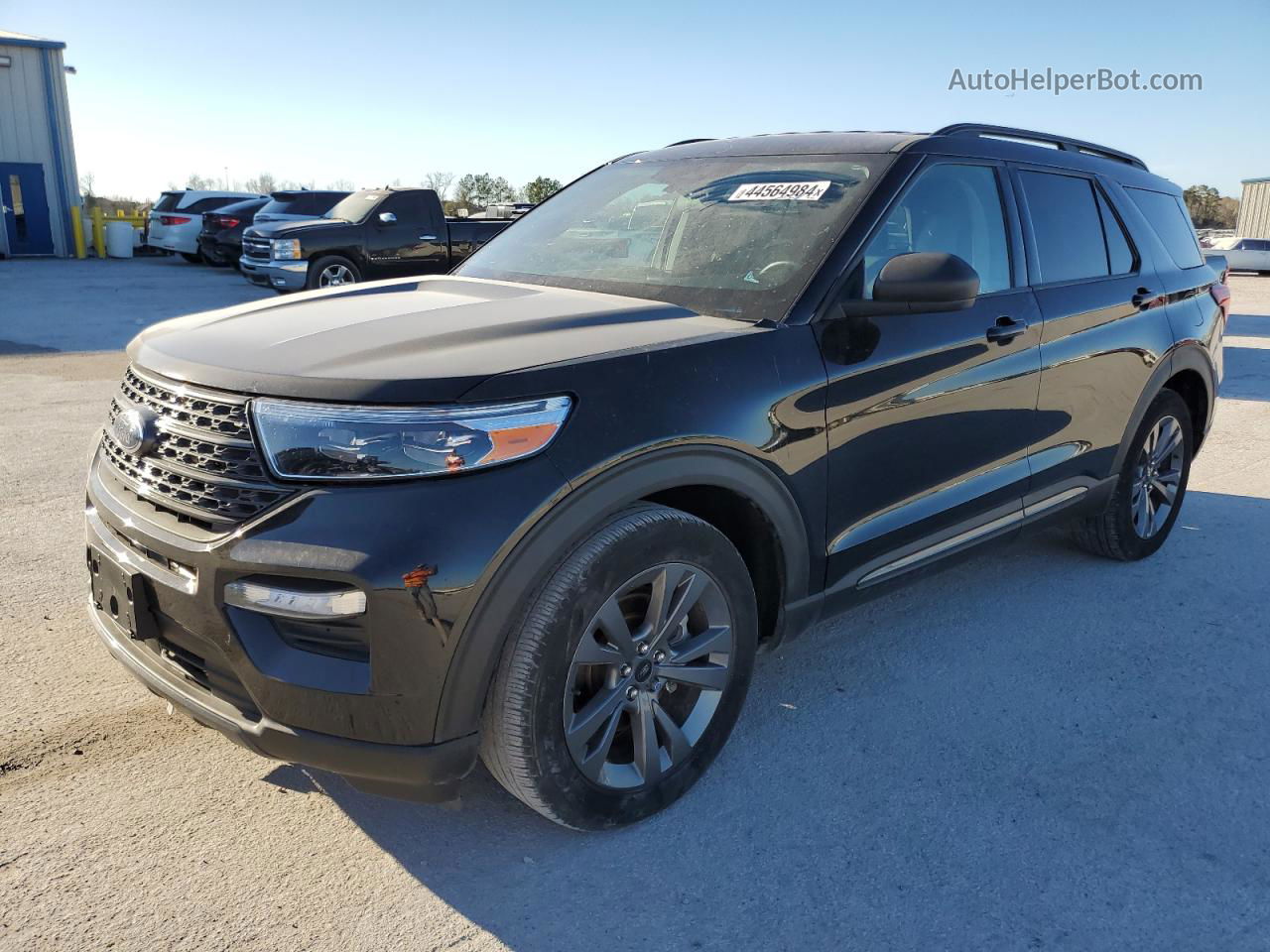 2021 Ford Explorer Xlt Black vin: 1FMSK7DH6MGA81204