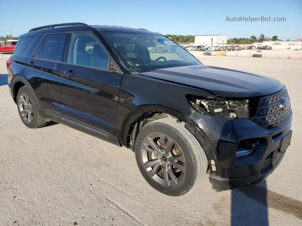 2021 Ford Explorer Xlt Black vin: 1FMSK7DH6MGA81204