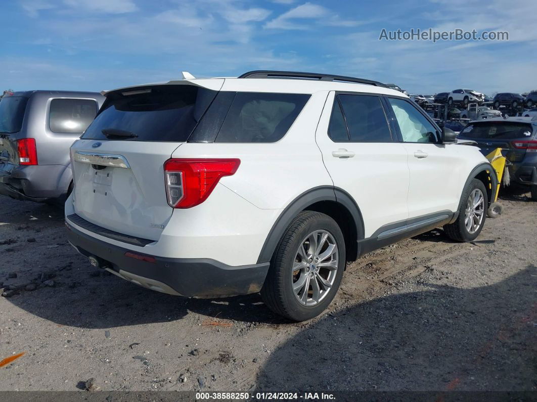 2020 Ford Explorer Xlt White vin: 1FMSK7DH7LGC56977