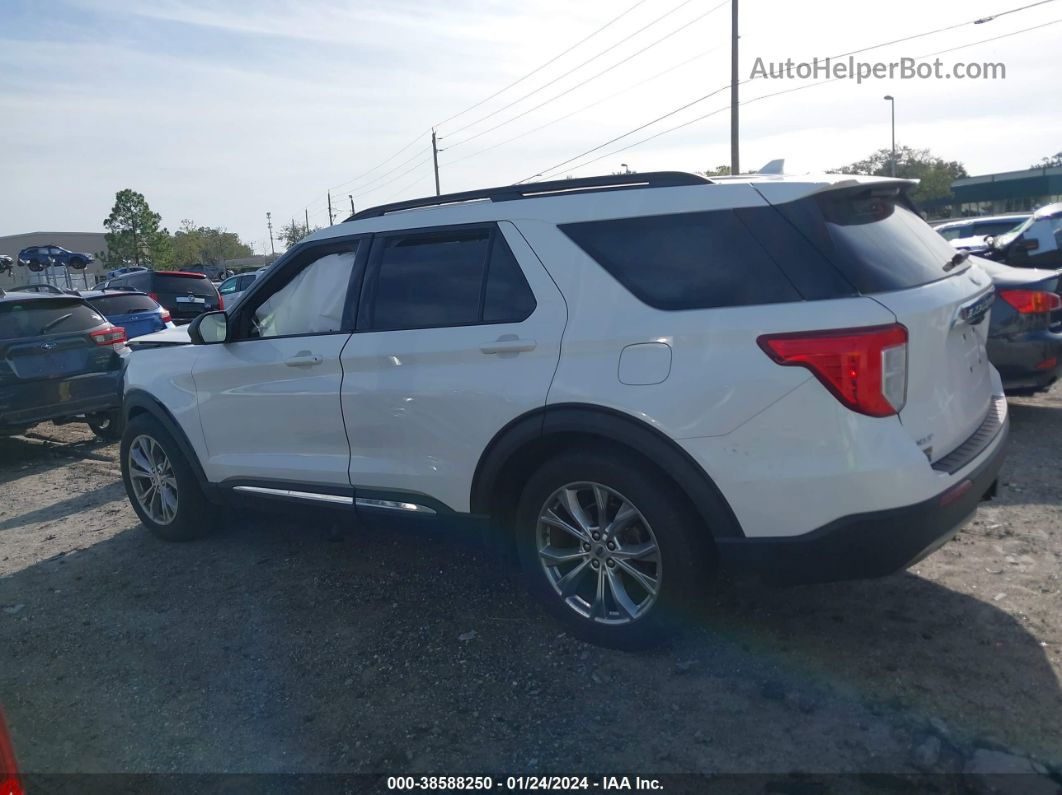 2020 Ford Explorer Xlt White vin: 1FMSK7DH7LGC56977