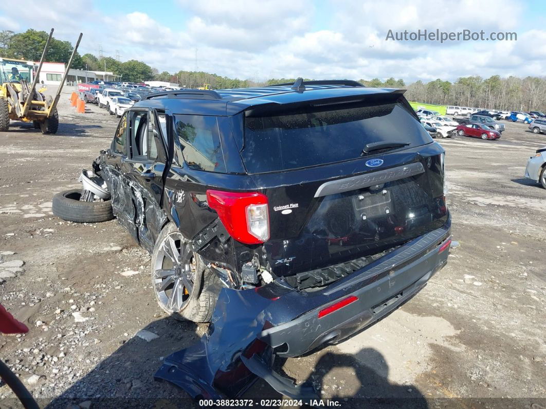 2021 Ford Explorer Xlt Black vin: 1FMSK7DH7MGA77159