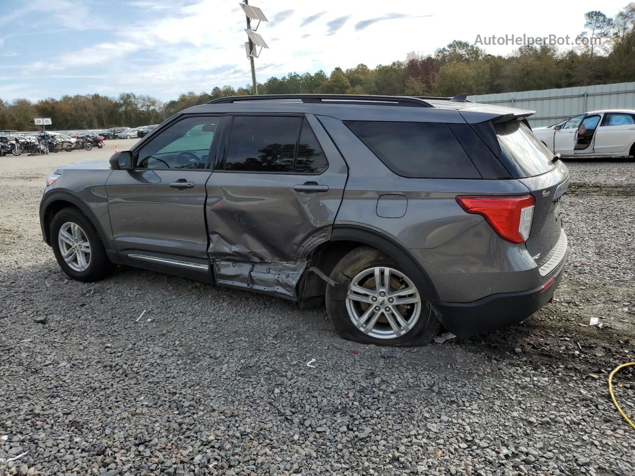 2021 Ford Explorer Xlt Gray vin: 1FMSK7DH7MGB90609