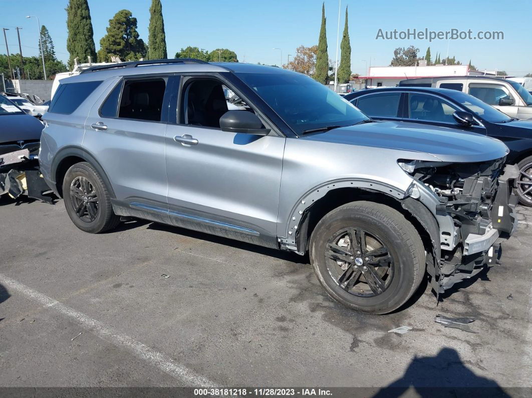 2021 Ford Explorer Xlt Gray vin: 1FMSK7DH7MGC51537