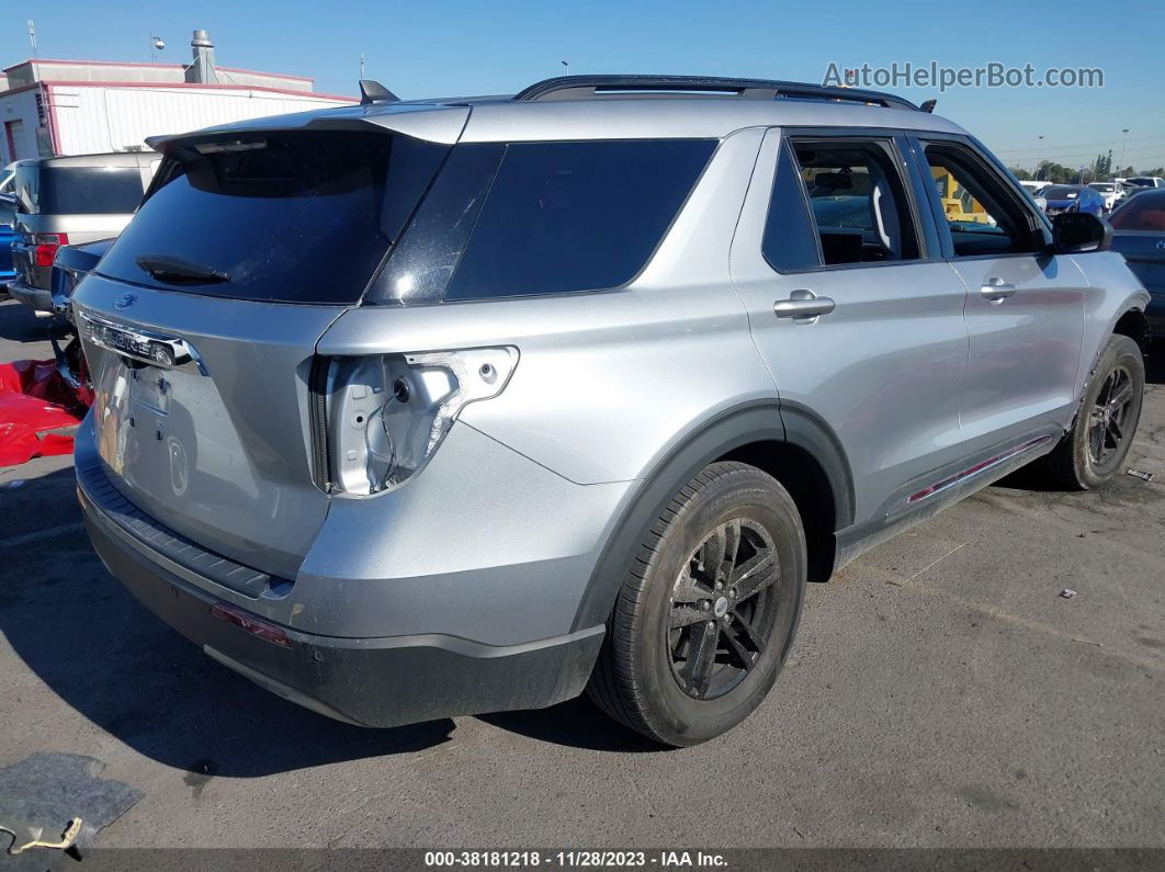 2021 Ford Explorer Xlt Gray vin: 1FMSK7DH7MGC51537