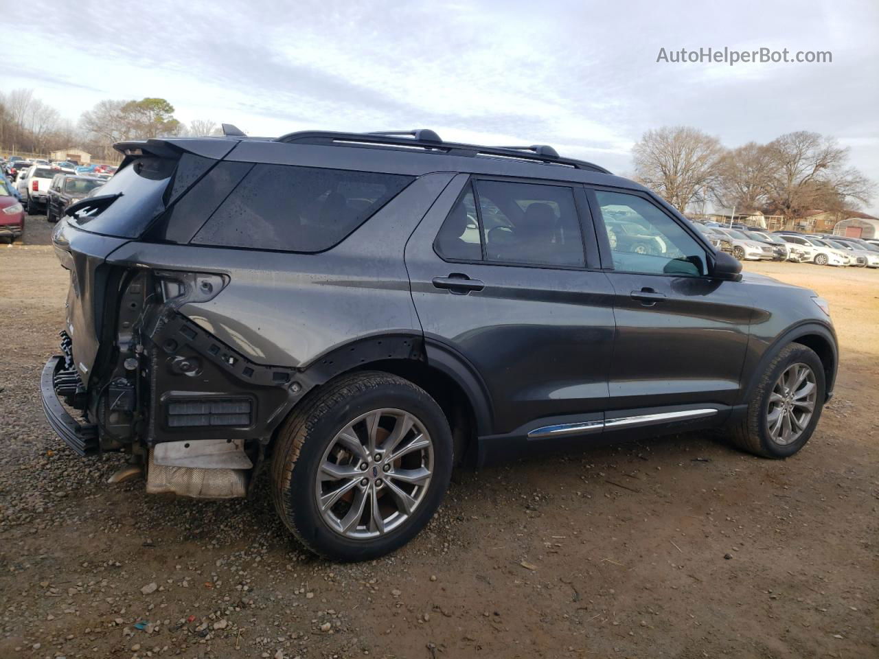 2020 Ford Explorer Xlt Gray vin: 1FMSK7DH8LGA88704