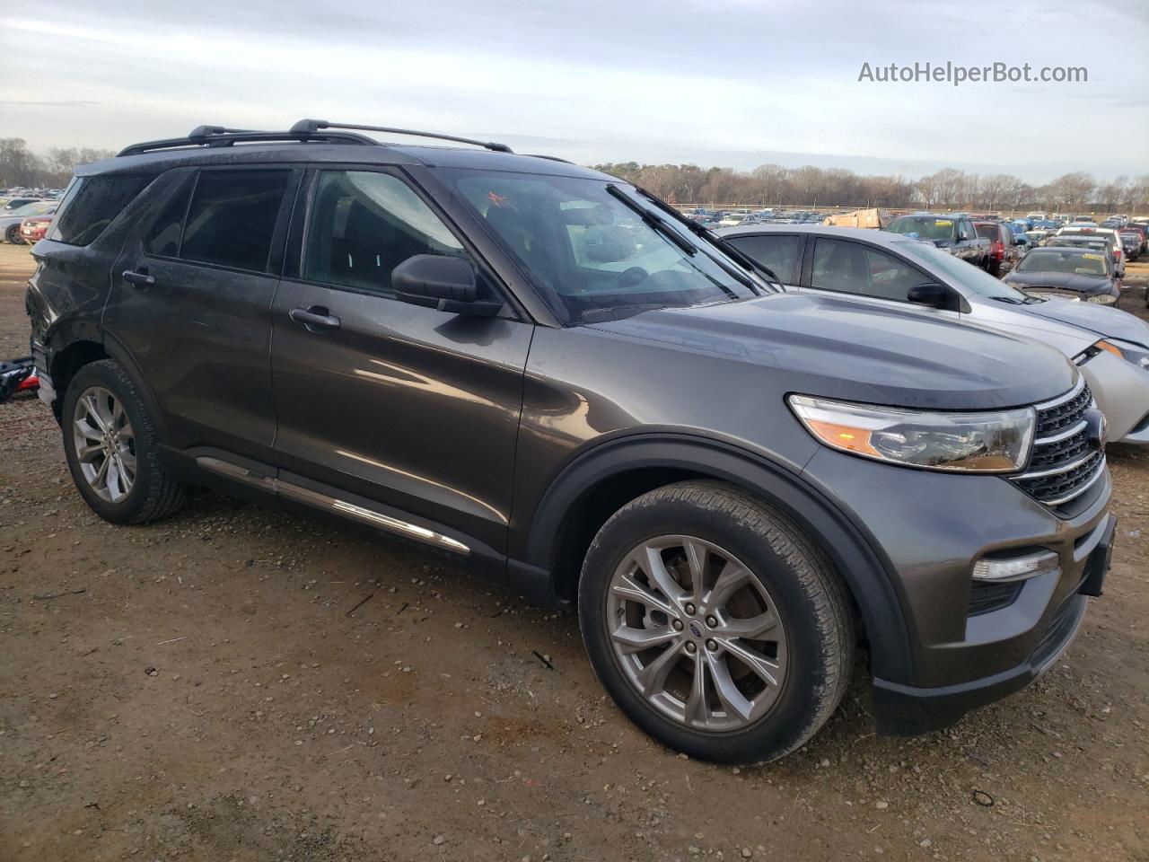 2020 Ford Explorer Xlt Gray vin: 1FMSK7DH8LGA88704