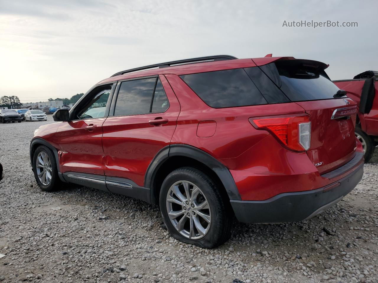 2020 Ford Explorer Xlt Red vin: 1FMSK7DH8LGB51350