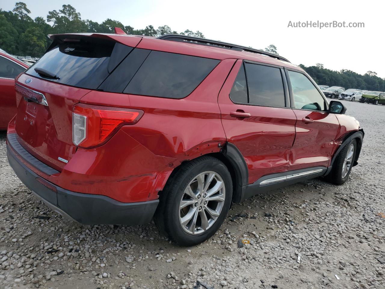 2020 Ford Explorer Xlt Red vin: 1FMSK7DH8LGB51350