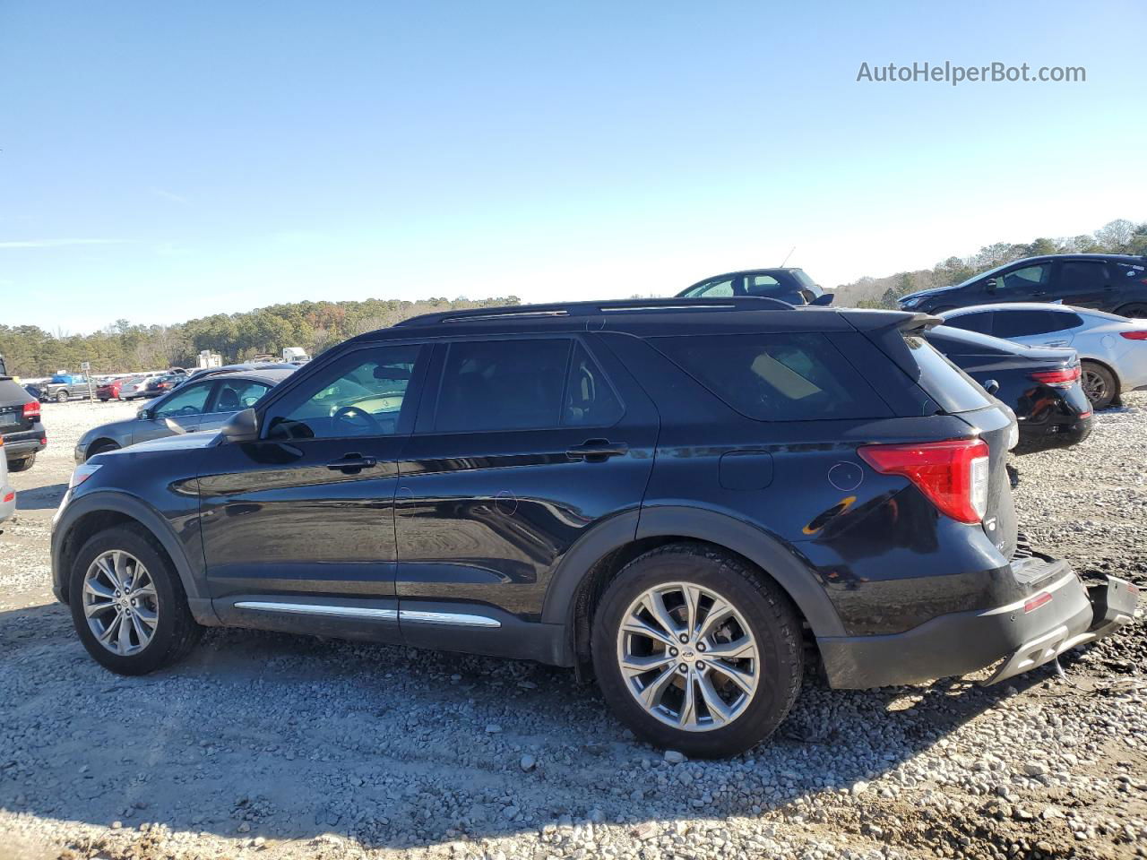 2020 Ford Explorer Xlt Black vin: 1FMSK7DH8LGC41159