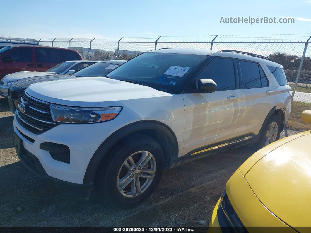 2020 Ford Explorer Xlt White vin: 1FMSK7DH8LGD05457