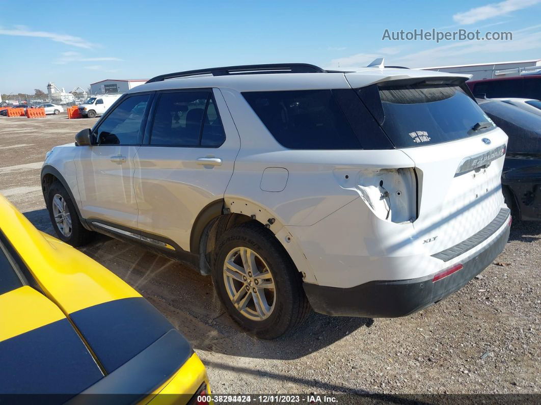 2020 Ford Explorer Xlt White vin: 1FMSK7DH8LGD05457