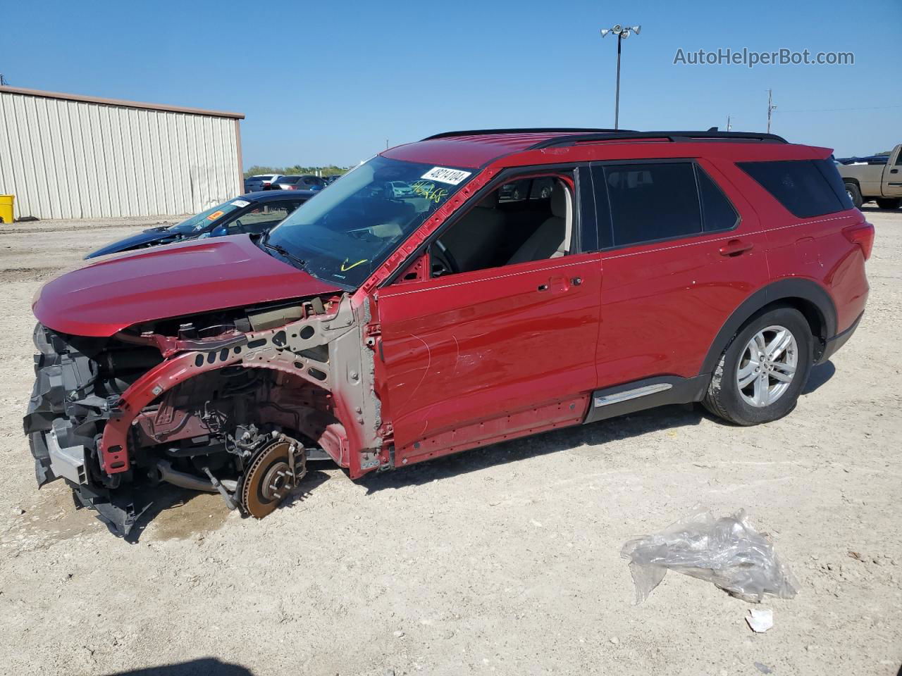 2021 Ford Explorer Xlt Red vin: 1FMSK7DH8MGA52240