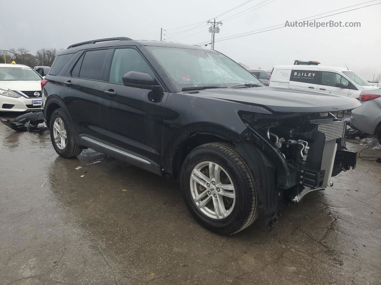 2021 Ford Explorer Xlt Черный vin: 1FMSK7DH8MGA77865