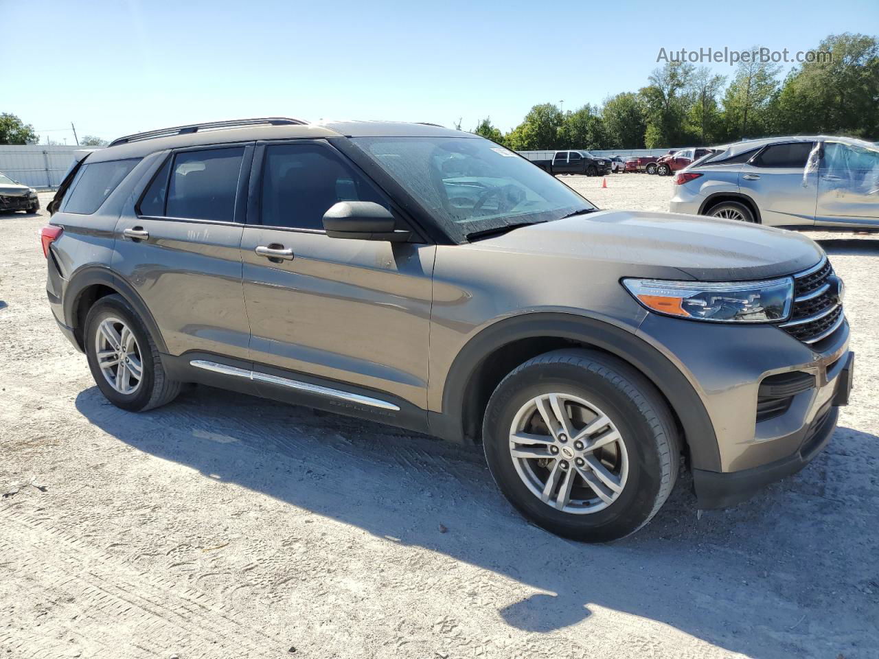 2021 Ford Explorer Xlt Tan vin: 1FMSK7DH8MGB01856