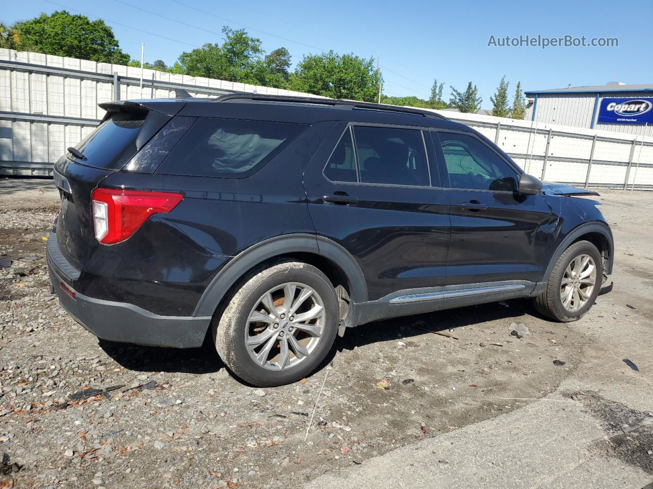 2021 Ford Explorer Xlt Black vin: 1FMSK7DH9MGA27878