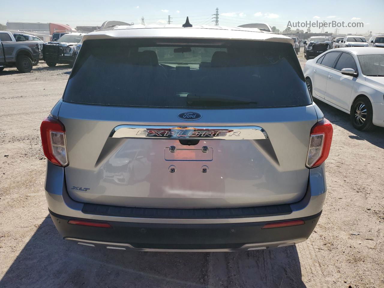 2021 Ford Explorer Xlt Silver vin: 1FMSK7DH9MGA81522