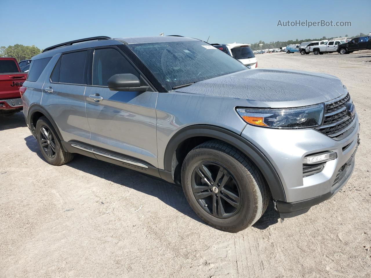 2021 Ford Explorer Xlt Silver vin: 1FMSK7DH9MGA81522