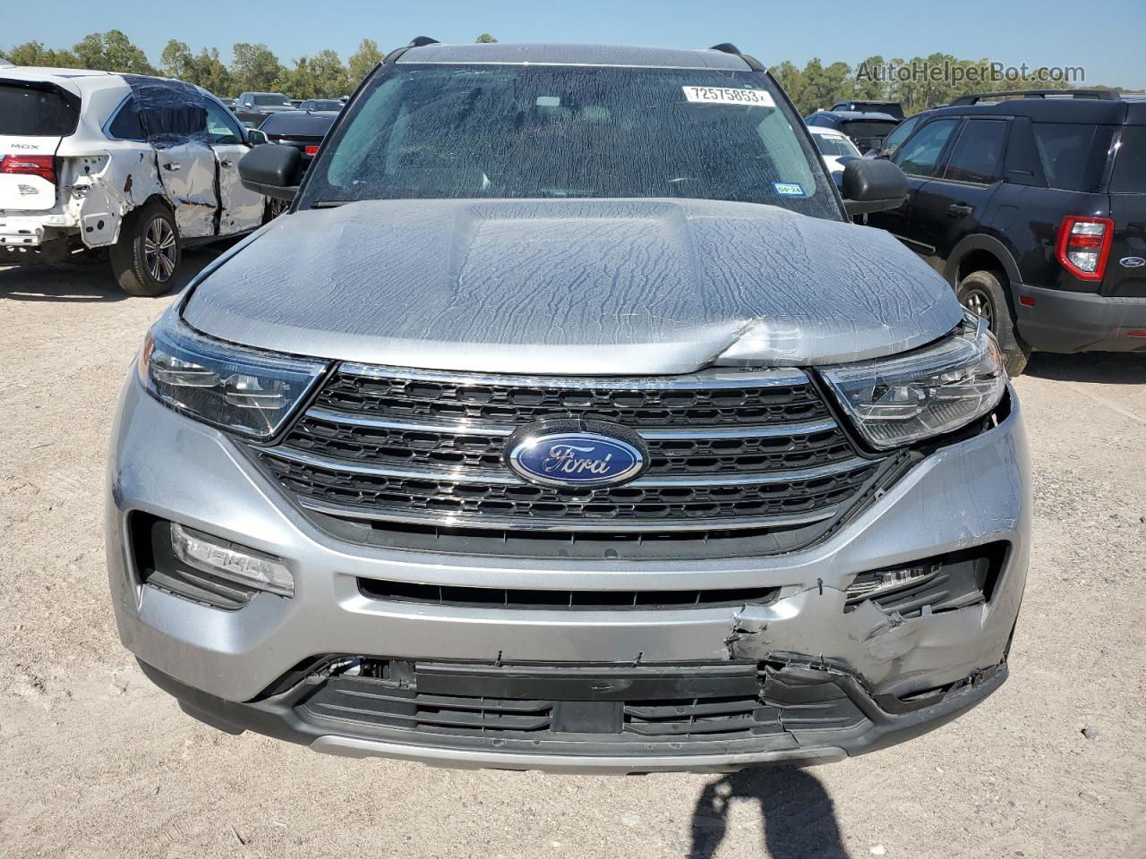 2021 Ford Explorer Xlt Silver vin: 1FMSK7DH9MGA81522