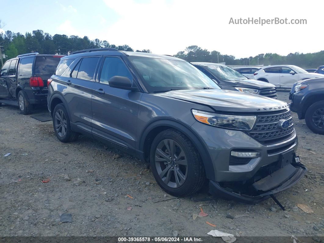 2021 Ford Explorer Xlt Gray vin: 1FMSK7DH9MGB28046